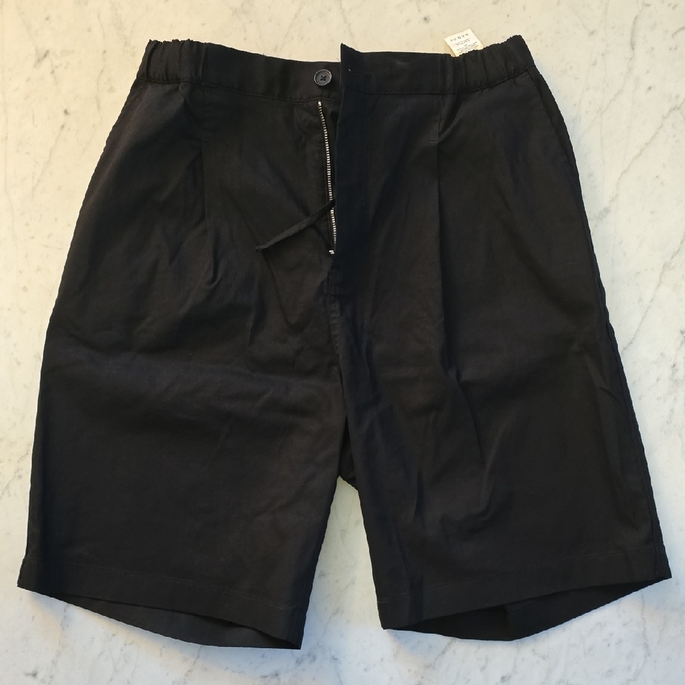 Reigning Champ Black Flat Front Tailored Shorts